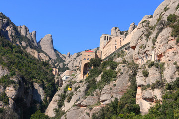 Fototapeta na wymiar Montserrat monastery (Catalonia, Spain)