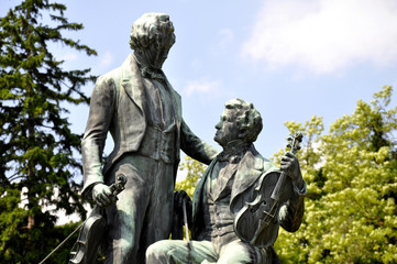 Joseph Lanner & Johann Strauss Denkmal, Baden bei Wien
