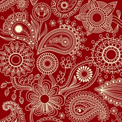 Floral pattern with paisley