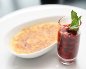 Delicious crebe brulee
