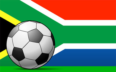 South African Football - vector illustration