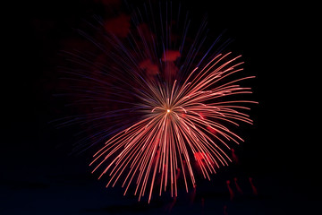 Fototapeta premium Fireworks at Pitt Meadows day