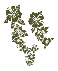 Hibiscus floral design