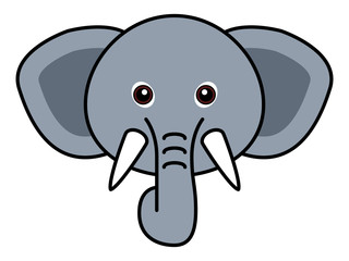 Cute Elephant Vector