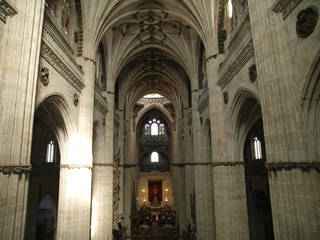 Interior de la Catetral Nueva de Salamanca