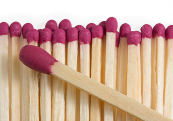 Boss matchstick and crowd