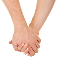 male and female hands (palms)