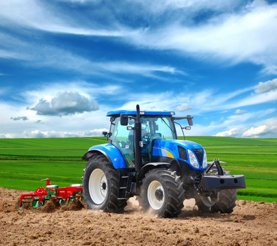 Fototapeta tractor