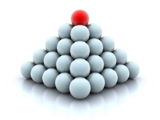 Pyramid from balls