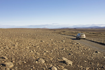 Route désertique islande