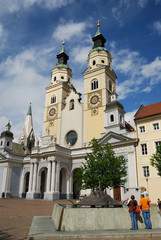 Fototapeta premium Looking to the Bressanone Cathedral