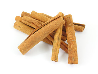 Several cinnamon sticks