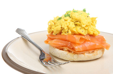 Scrambled Eggs with Smoked Salmon © Joe Gough