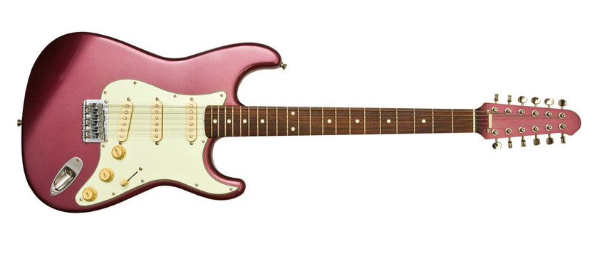 electric guitar with twelve strings