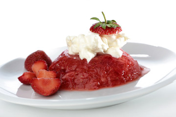 Fresh trawberry dessert