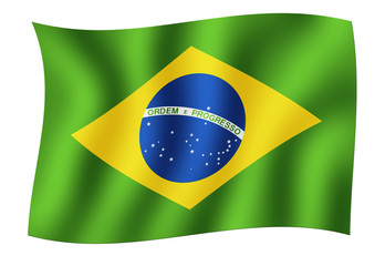 Obraz premium Bandiera Brasile