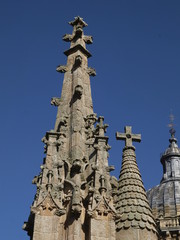 Fototapeta na wymiar Agujas de la Catedral Nueva de Salamanca