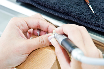 female orthodontist working