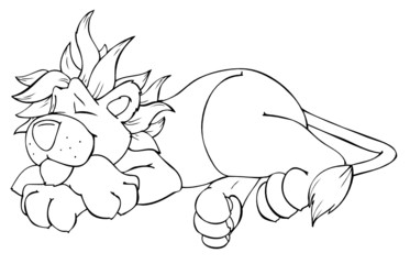 Löwe, Raubtier, Raubkatze, Afrika, schlafen, schlafend