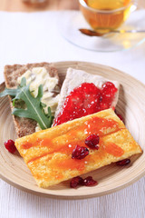 Crispbread and jam