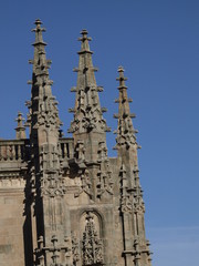 Fototapeta na wymiar Agujas en la Catedral Nueva de Salamanca