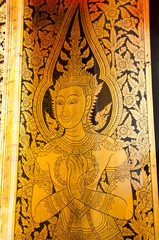 Fototapeta na wymiar Wat Pho, Temple of the Reclining Buddha