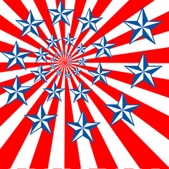 US Flag Abstract
