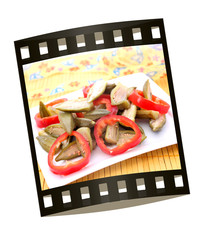 okra mit paprika