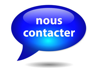 Bouton Web Bulle "NOUS CONTACTER" (contact service clients info)