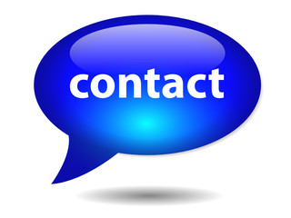 CONTACT speech bubble icon (web button details service website)