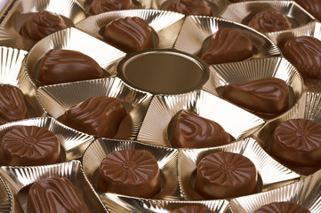 Box with chocolates
