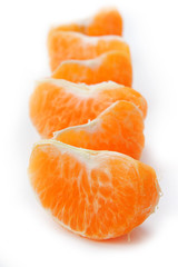 Red sliced mandarin