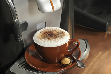 Cappucino, Kaffee, Tasse, Kaffemaschine