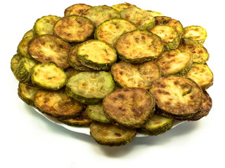 roasted round segments of the joint