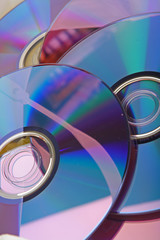 Many CD's isolated
