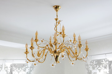 beautiful bronze chandelier