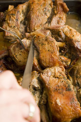 pierna de cordero al horno
