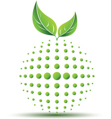 Ecological fruit symbol