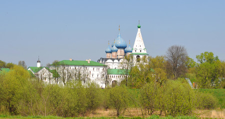 Suzdal monastery in summer, Russia