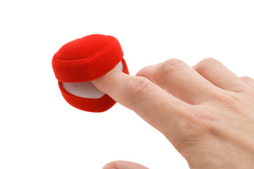 Red Heart Shaped Jewel Box