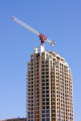 Fototapeta premium construction of modern highrise building