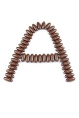 Chocolate letter A
