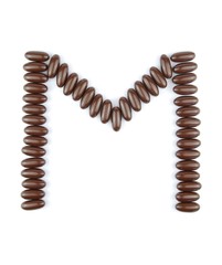 Chocolate letter M