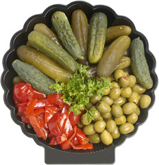 Assorted pickled appetizer
