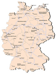 Germany railway map