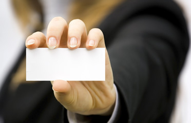 Card in hand