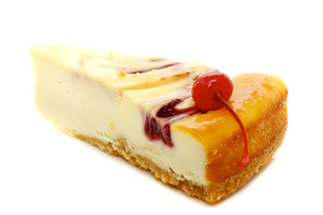 Gourmet slice of cheesecake