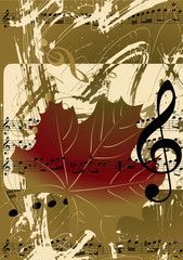 Obraz premium Vintage music background for your text