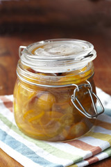 Citrus compote with kumquats, dates and cinnamon
