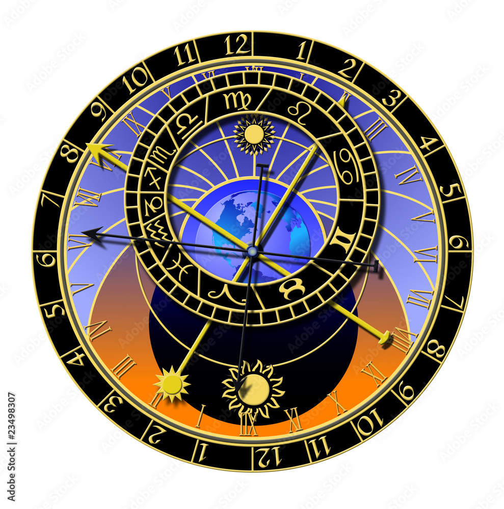 Canvas Prints astronomical clock